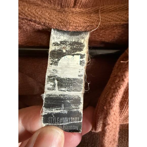 Post Malone brown hooded sweatshirt womens L Men’s M - Picture 4 of 5